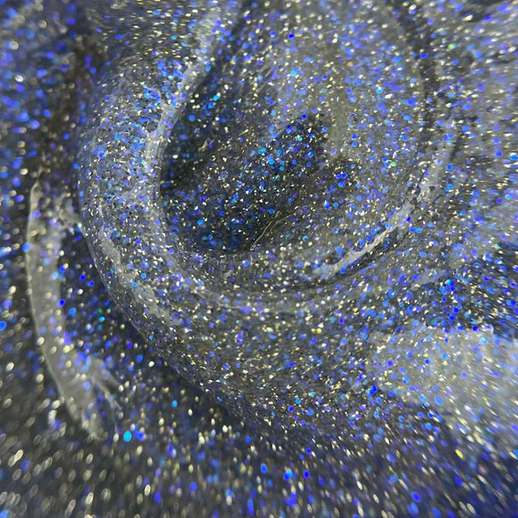SALE Touch Twinkle top 05 transparent with blue glitter and reflective shimmer 13 ml - Фото №2