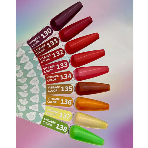 Gel polish YOUARECUTE Color 131 stained glass dark red 5 ml (993-4765-1325) - Фото №4