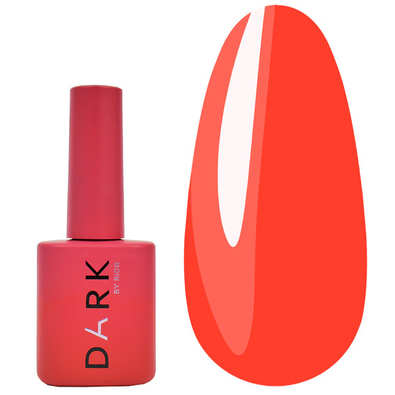Гель-лак DARK New collection 105 неоновый красно-оранжевый 10 мл - Фото №1