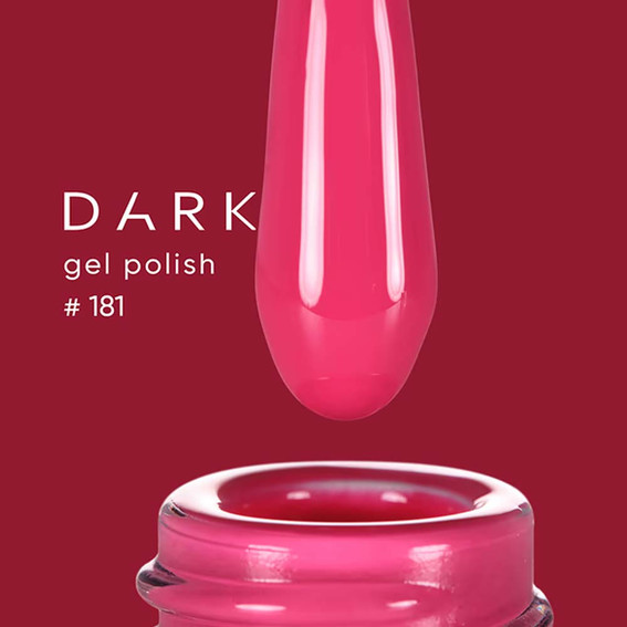 Gel polish DARK New collection 181 berry-raspberry 6 ml - Фото №2