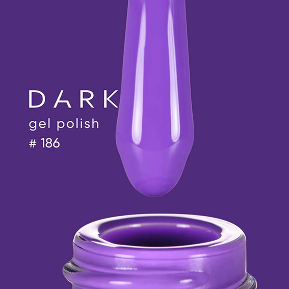 Gel polish DARK New collection 186 violet 6 ml - Фото №2