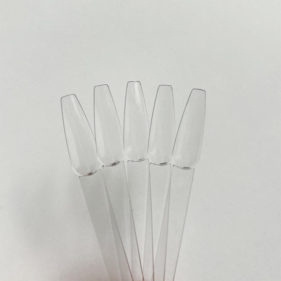 Wzornik do lakierów F.O.X Ballerina nails swatches przezroczyste 50 szt - Фото №2