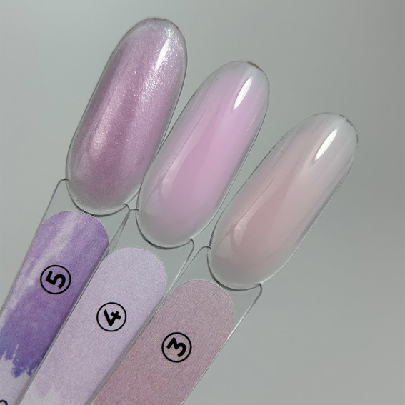 Gel Touch Builder liquid 05 lilac with shimmer 15 ml - Фото №4