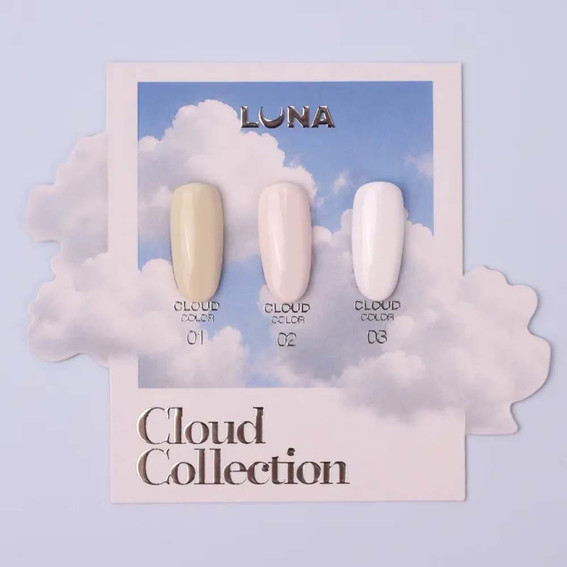 Lakier hybrydowy LUNA Cloud Color 03 biały z ciepłym kremowym odcieniem 8 ml (221-6224-1823) - Фото №5