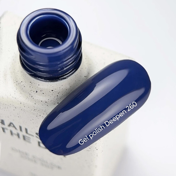 Gel polish NAILSOFTHEDAY 260 Deepen dark blue 10 ml - Фото №4
