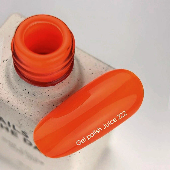 Lakier hybrydowy NAILSOFTHEDAY 222 Juice jasnopomarańczowy 10 ml - Фото №3