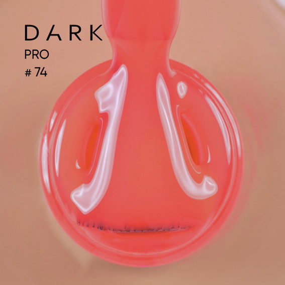База DARK PRO base 74 яркий коралловый 15 мл - Фото №2