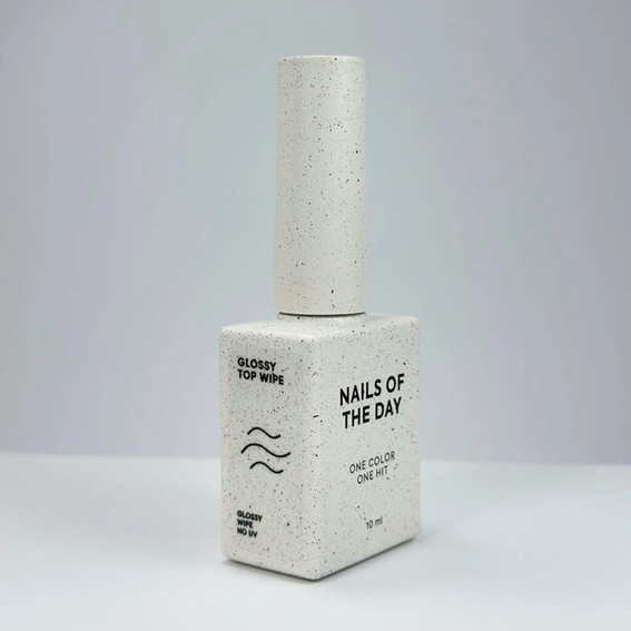 Top hybrydowy NAILSOFTHEDAY Glossy top wipe, 10 ml - Фото №4