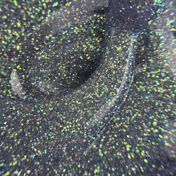 SALE Touch Twinkle top 02 transparent with green glitter and reflective shimmer 13 ml - Фото №2