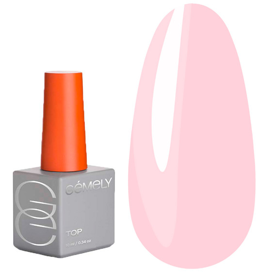 Top hybrydowy GEMELY Neo Cover 24 delikatna brzoskwinia bez warstwy lepkiej z filtrem UV 10 ml (7704512) - Фото №1