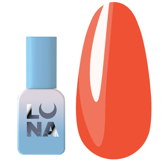 Gel polish LUNA color 140 neon orange 8 ml (047-2188-1828) - Фото №1