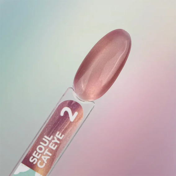 Lakier hybrydowy YOUARECUTE Color Seoul Cat Eye 2 brzoskwinia 5 ml (355-6357-1959) - Фото №3