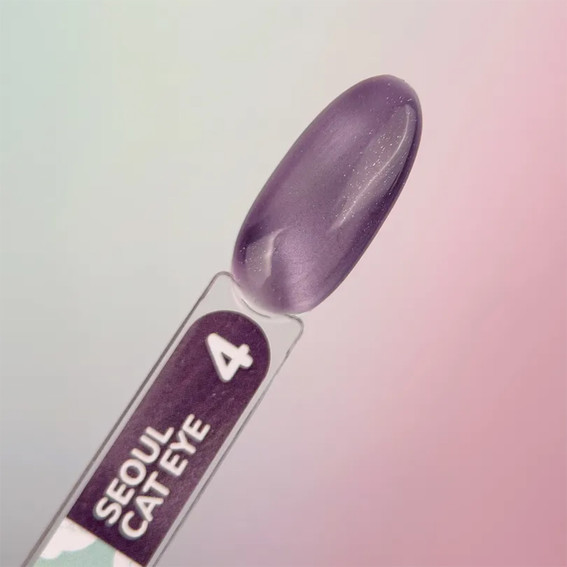 Lakier hybrydowy YOUARECUTE Color Seoul Cat Eye 4 fioletowy 5 ml (355-6359-1961) - Фото №3