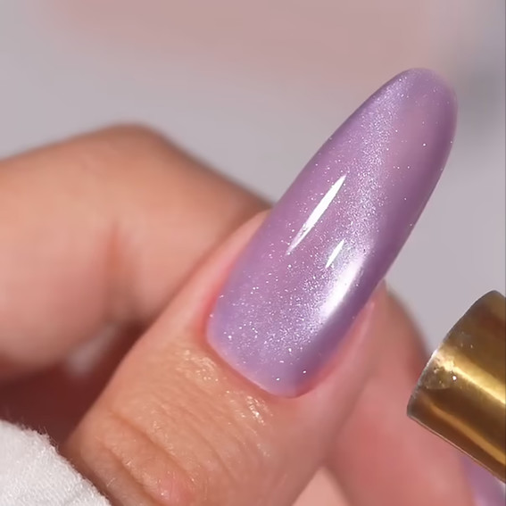 Lakier hybrydowy YOUARECUTE Color Seoul Cat Eye 4 fioletowy 5 ml (355-6359-1961) - Фото №4