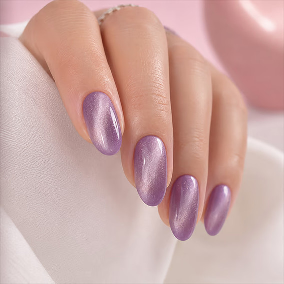 Lakier hybrydowy YOUARECUTE Color Seoul Cat Eye 4 fioletowy 5 ml (355-6359-1961) - Фото №5