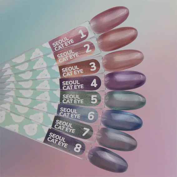 Lakier hybrydowy YOUARECUTE Color Seoul Cat Eye 4 fioletowy 5 ml (355-6359-1961) - Фото №6