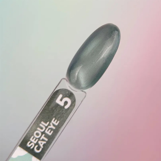 Lakier hybrydowy YOUARECUTE Color Seoul Cat Eye 5 zielony 5 ml (355-6360-1962) - Фото №3