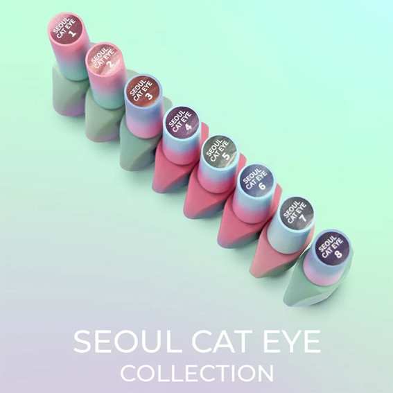 Lakier hybrydowy YOUARECUTE Color Seoul Cat Eye 5 zielony 5 ml (355-6360-1962) - Фото №7