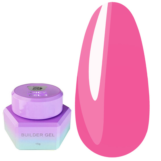 Zel budujący YOUARECUTE Juicy Gel 3 różowy 15 ml (995-5868-1705) - Фото №1