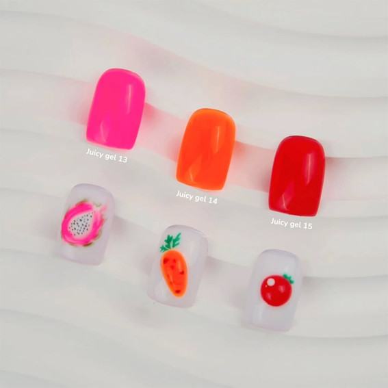 Zel budujący YOUARECUTE Juicy Gel 14 pomarańczowy 15 ml (995-5879-1716) - Фото №4