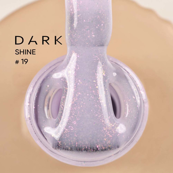 Baza hybrydowa DARK Pro Base Shine 19 liliowy z różowym połyskiem 15 ml - Фото №2