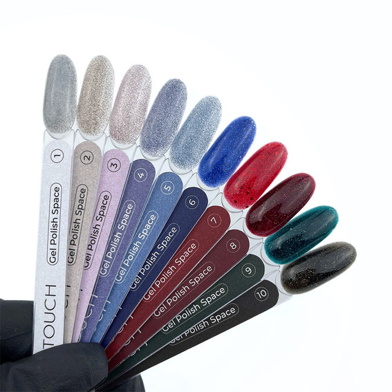 SALE TOUCH Space gel polish 05 blue reflective 9 ml - Фото №3