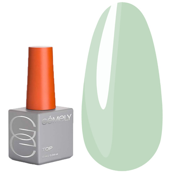 Top hybrydowy GEMELY Neo Cover 28 krem miętowy bez warstwy lepkiej z filtrem UV 10 ml (7704516) - Фото №1