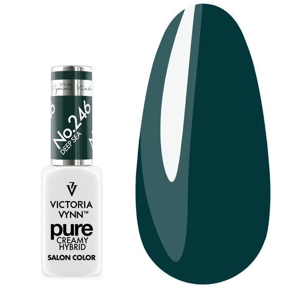 SALE Gel polish Victoria Vynn PURE CREAMY HYBRID 246 Deep Sea 8 ml - Фото №1