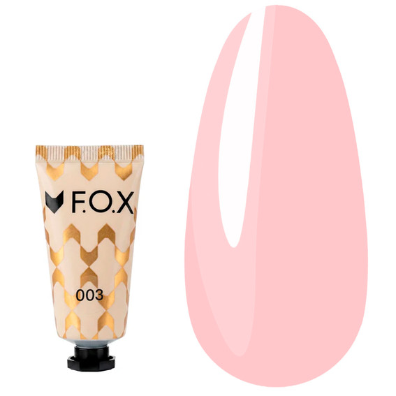 Akrylożel do paznokci F.O.X Poly Gel Nano 003 jasny nagi 15 ml - Фото №1