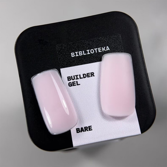 Гель для наращивания BIBLIOTEKA Builder gel 03 Bare натуральный 30 мл - Фото №5