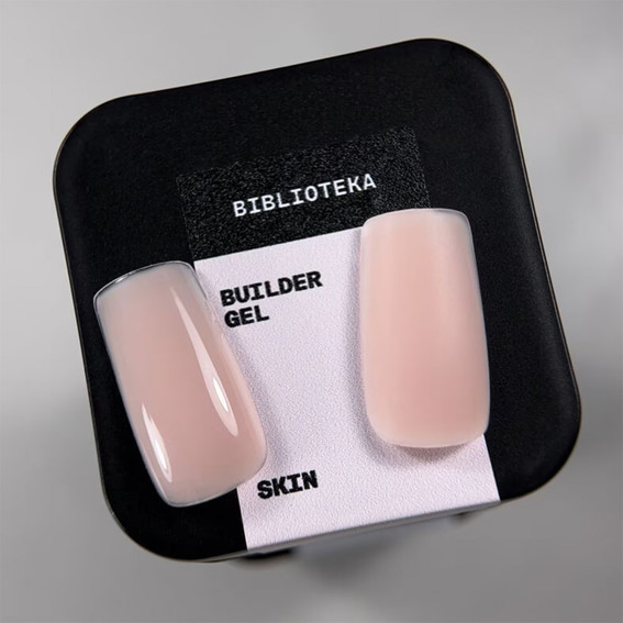 Гель для наращивания BIBLIOTEKA Builder gel 06 Skin тёплый беж 15 мл - Фото №5