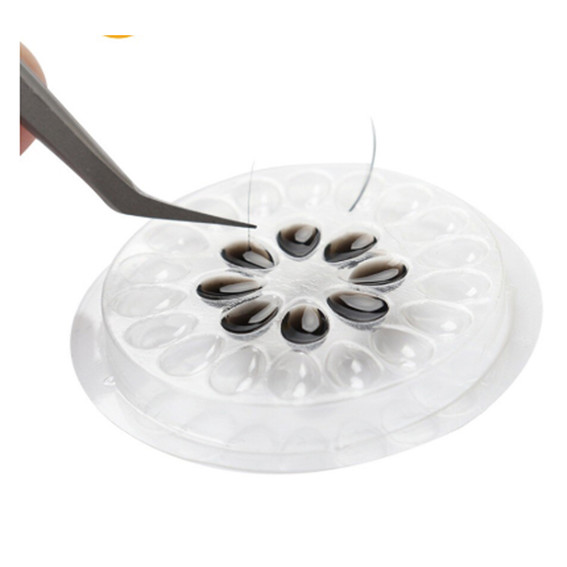 Disposable glue palette MANY BEAUTY 10 pcs transparent - Фото №3