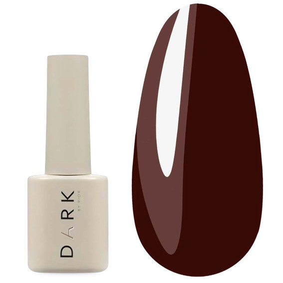 Lakier hybrydowy DARK 192 ciemny burgundowo-czekoladowy 6 ml - Фото №1