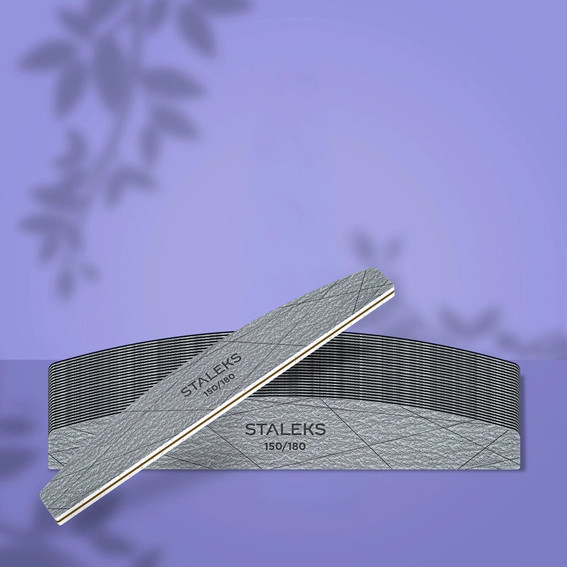Пилка полумесяц для ногтей Staleks SMART 40 150/180 грит 25 шт (NFS-40-150/180-25) - Фото №4