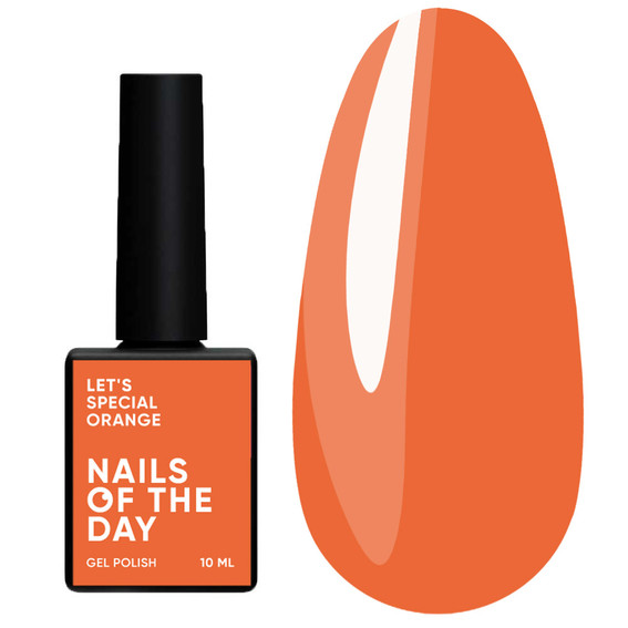 SALE Гель-лак NAILSOFTHEDAY Let's special orange, 10 мл - Фото №1