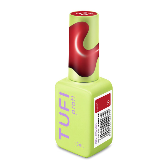 Gel polish TUFI profi REDLINE 10 Scarlet Juicy red 10 ml (0335507) - Фото №2