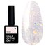 Baza hybrydowa NAILSOFTHEDAY Potal №18 mleczny z wielobarwnym potalem 10 ml - Фото №1