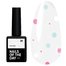 Baza hybrydowa NAILSOFTHEDAY Potal № 28 mleczny z wielobarwnym potalem 10 ml - Фото №1