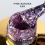 Lakier hybrydowy MAKEAR Diamond S55 przezroczysty z fioletowym brokatem 8 ml - Фото №2