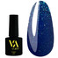 Lakier hybrydowy VALERI Color № 115 ciemnoniebieski z mikropołyskiem 6 ml (VA115) - Фото №1