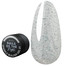 Żel budujący NAILSOFTHENIGHT Sparkle Builder gel 01 srebrny odblaskowy 15 ml - Фото №1