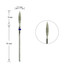 Diamond manicure cutter TUFI profi Flame 243 023LB diameter 2.3 mm blue - Фото №1