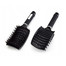 Boar bristle detangling and massage brush for hair black - Фото №2