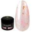 Гель для наращивания Crystal Builder Gel KISS 3 светло-розовый с розовыми сердечками 15 мл - Фото №1