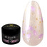 Гель для наращивания Crystal Builder Gel KISS 4 молочный с фиолетовыми сердечками 15 мл - Фото №1