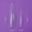 Żelowe tipsy TUFI profi Half Cover Soft Gel Tips Baletnica Przezroczysty 240 szt (0326344) - Фото №3