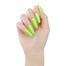 SALE Lakier hybrydowy MAKEAR Neon Glitter NG01 neonowy jasnozielony z brokatem 8 ml - Фото №2