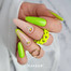 SALE Lakier hybrydowy MAKEAR Neon Glitter NG01 neonowy jasnozielony z brokatem 8 ml - Фото №3