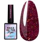 База NAILSOFTHENIGHT Reflective base 12 бордовый с блестками, 10 ml