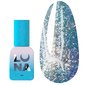 Lakier hybrydowy LUNA №205 niebieski z połyskującym, przetartym efektem 13 ml (047-2754-0555)